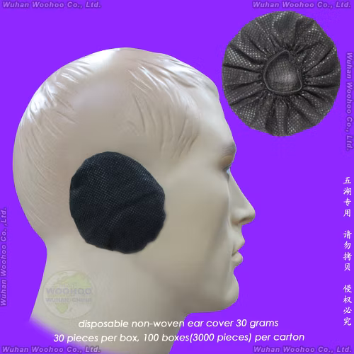 Protective Sanitary Plastic/PE Ear/Head-Set/Microphone/Headphone/Micro-Phone/Mic/Ear-Piece/Mike/Head-Phone/SMS/Disposable PP Nonwoven Beard Cover/Headset Cover