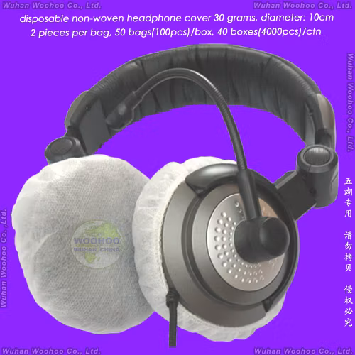 Protective Sanitary Plastic/PE Ear/Head-Set/Microphone/Headphone/Micro-Phone/Mic/Ear-Piece/Mike/Head-Phone/SMS/Disposable PP Nonwoven Beard Cover/Headset Cover